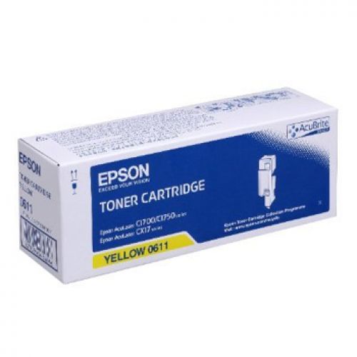 Epson AcuLaser C1700/1750/CX17 Toner Amarelo 1.400 Paginas. , Epson , EPSC13S050611 , 8715946484846